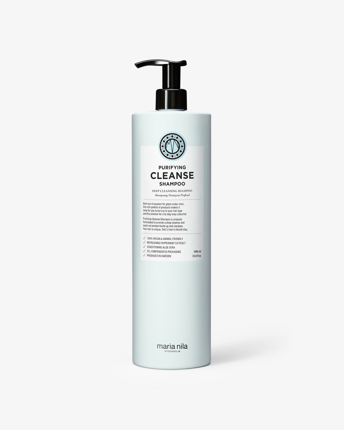 Maria Nila Purifying Cleanse shampoo 1000ml for deep cleanse of the hair