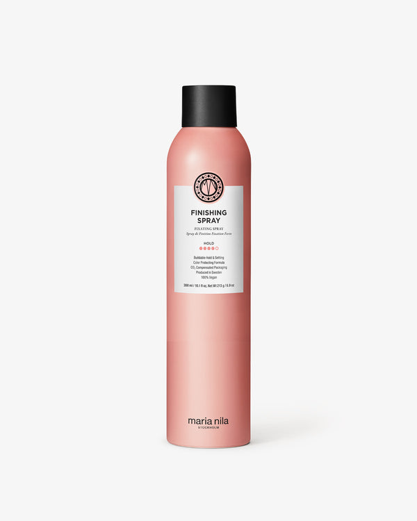 Pink Finishing Spray 300ml bottle with black cap on a white background