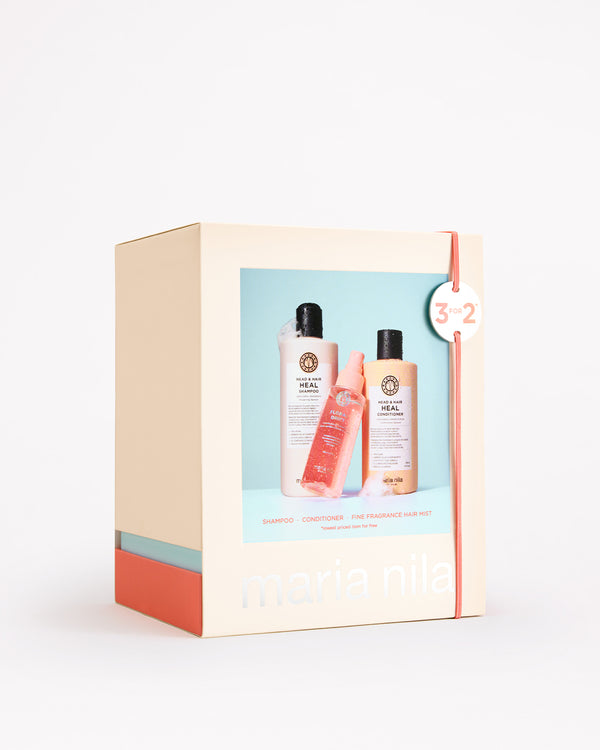 Head & Hair Heal Beauty Box on a light gray background